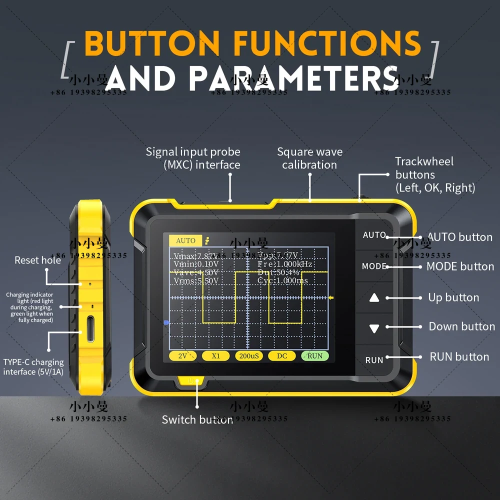 FNIRSI DSO152: osciloscopio di - Fnirsi Digital Oscilloscope Handheld reseña y precio