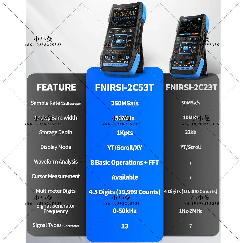 Osciloscopio portátil FNIRSI 2 - Fnirsi Digital Oscilloscope Handheld reseña y precio