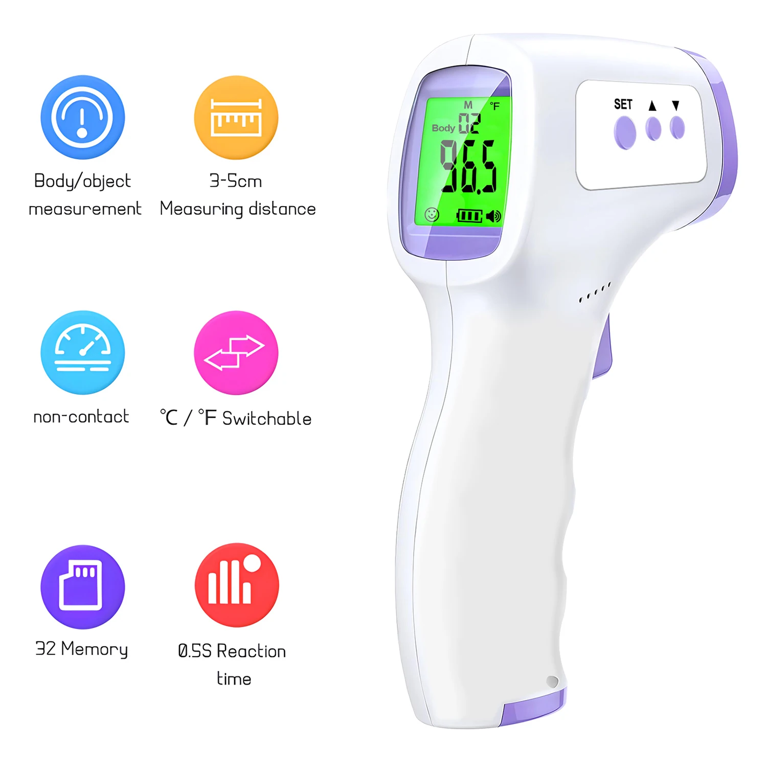 Termómetro digital de frente,  - Medical Supplies reseña y precio