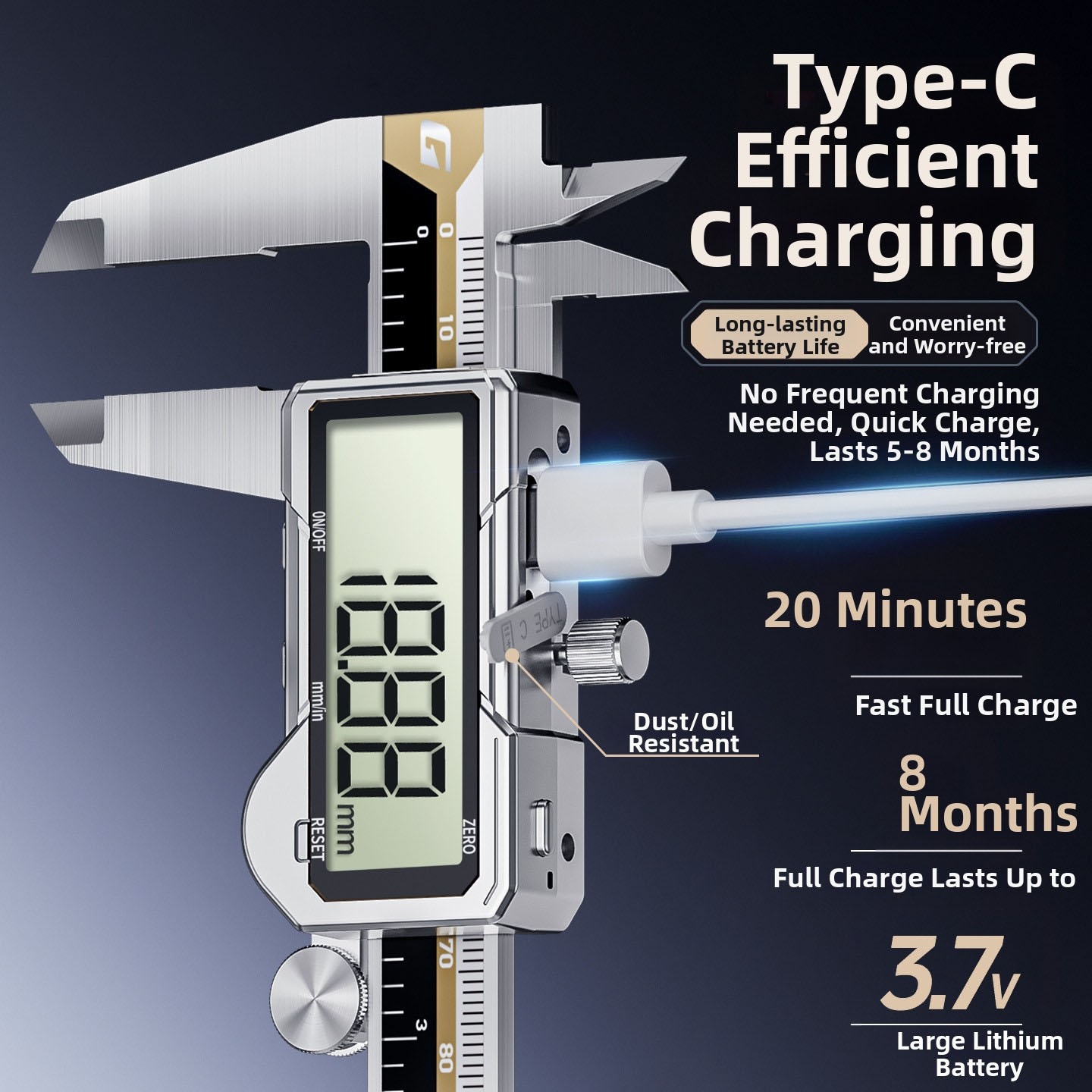 Calibrador Digital con Puerto  - Digital Caliper 150Mm Stainless Steel reseña y precio