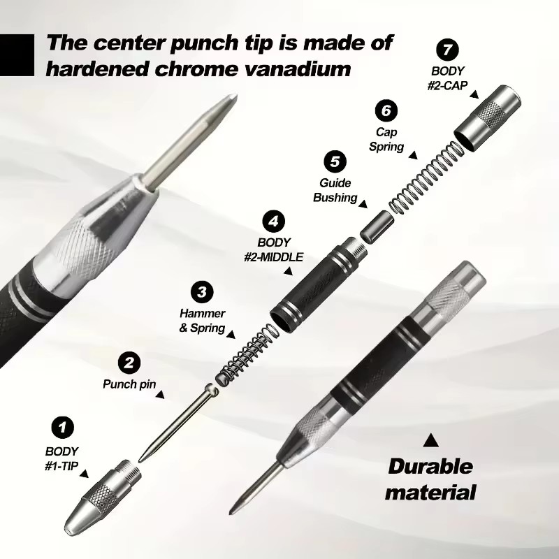 Punzón automático para marcar  - Industrial Tools reseña y precio