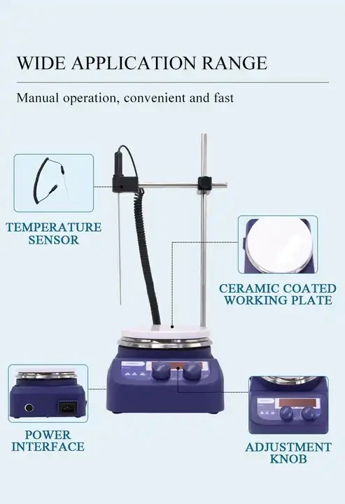 Ms-h280-pro Placa Calefactora  - Lab Magnetic Stirrer Hot Plate reseña y precio