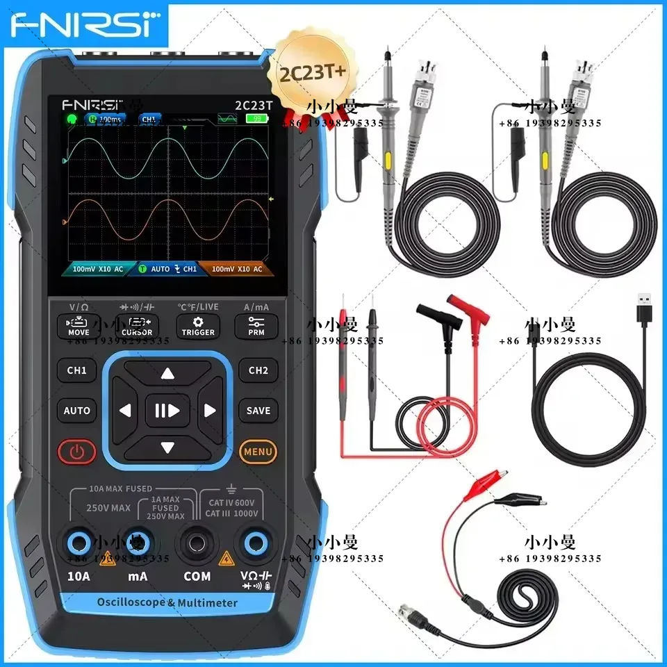FNIRSI 2C23T 10MHz, 2C53T 50MH - Fnirsi Digital Oscilloscope Handheld reseña y precio